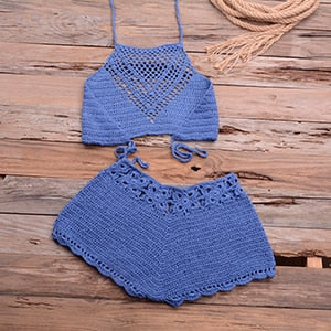 Bikini au crochet fait à la main