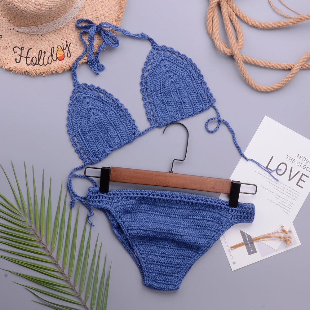 Brasilianisches Bikini-Set aus Häkelmaterial