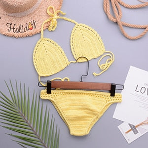 Brasilianisches Bikini-Set aus Häkelmaterial