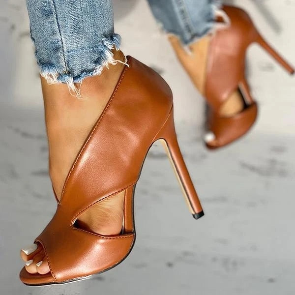 Fischmaul-High-Heels-Schuhe