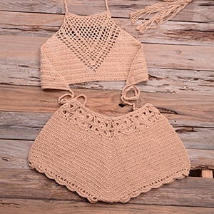 Bikini au crochet fait à la main