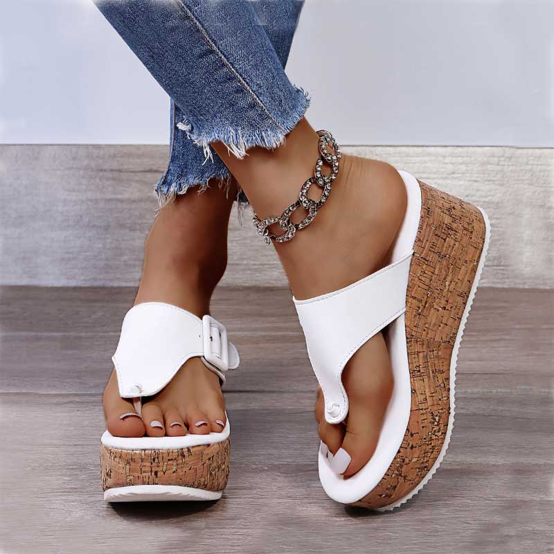 Wedge Thick Bottom Flip Flops