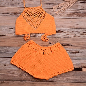 Bikini au crochet fait à la main