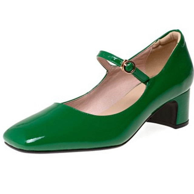 Mary Jane Style Low Heel Shoes