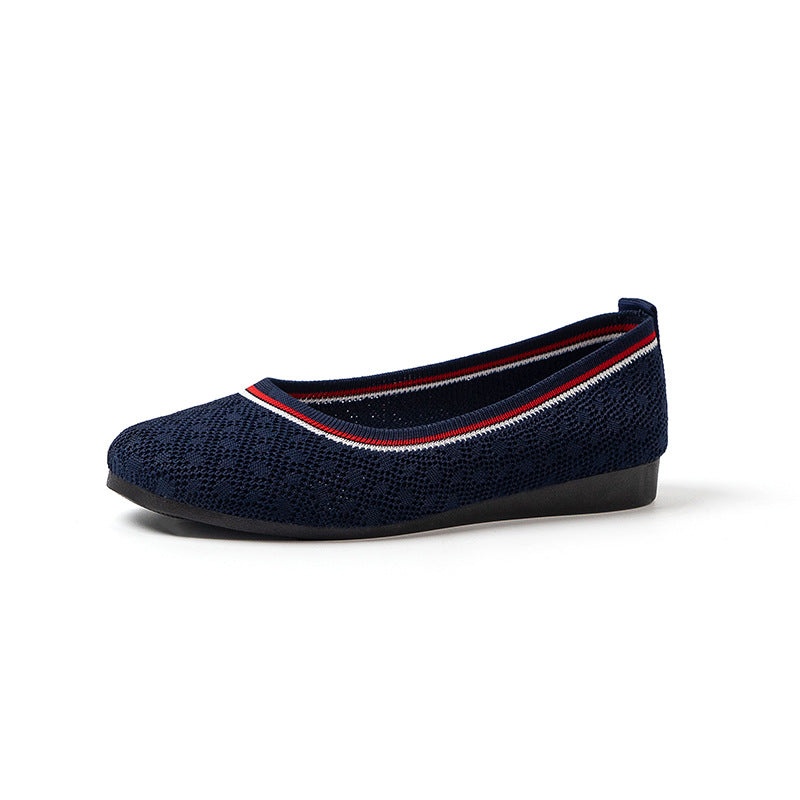 Chic Fly-knit Breathable Flat Loafers