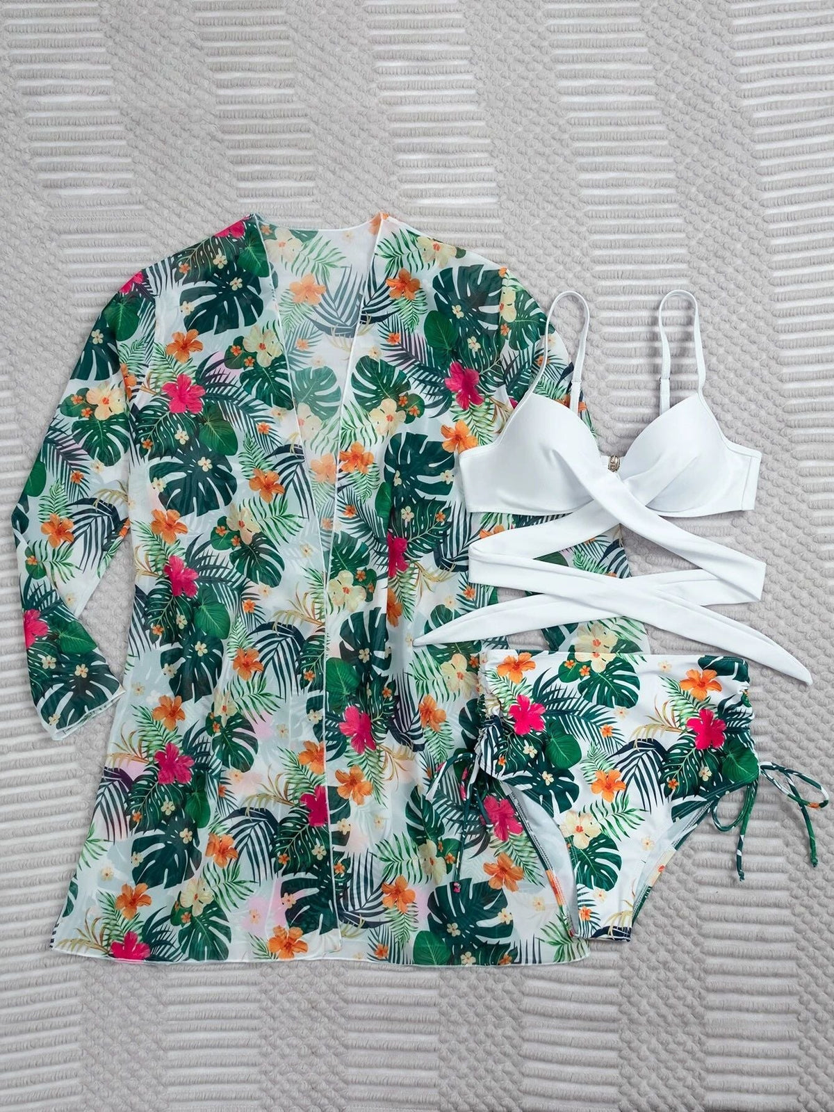 Bikini Set Cover Up Three Pieces