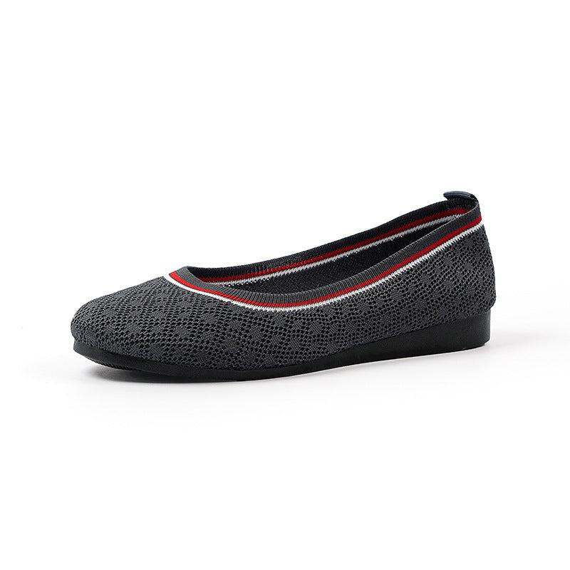 Chic Fly-knit Breathable Flat Loafers