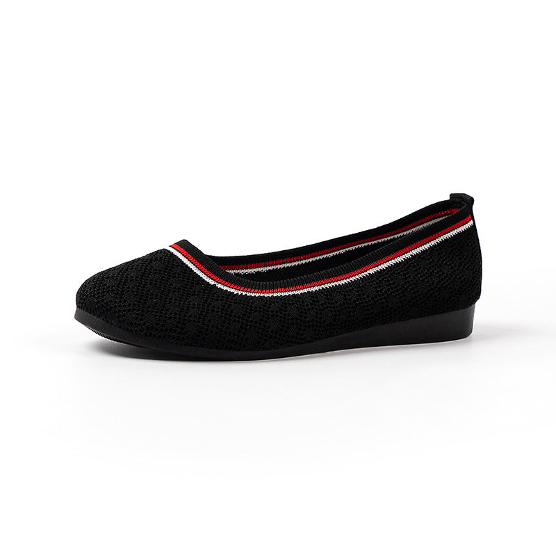 Chic Fly-knit Breathable Flat Loafers