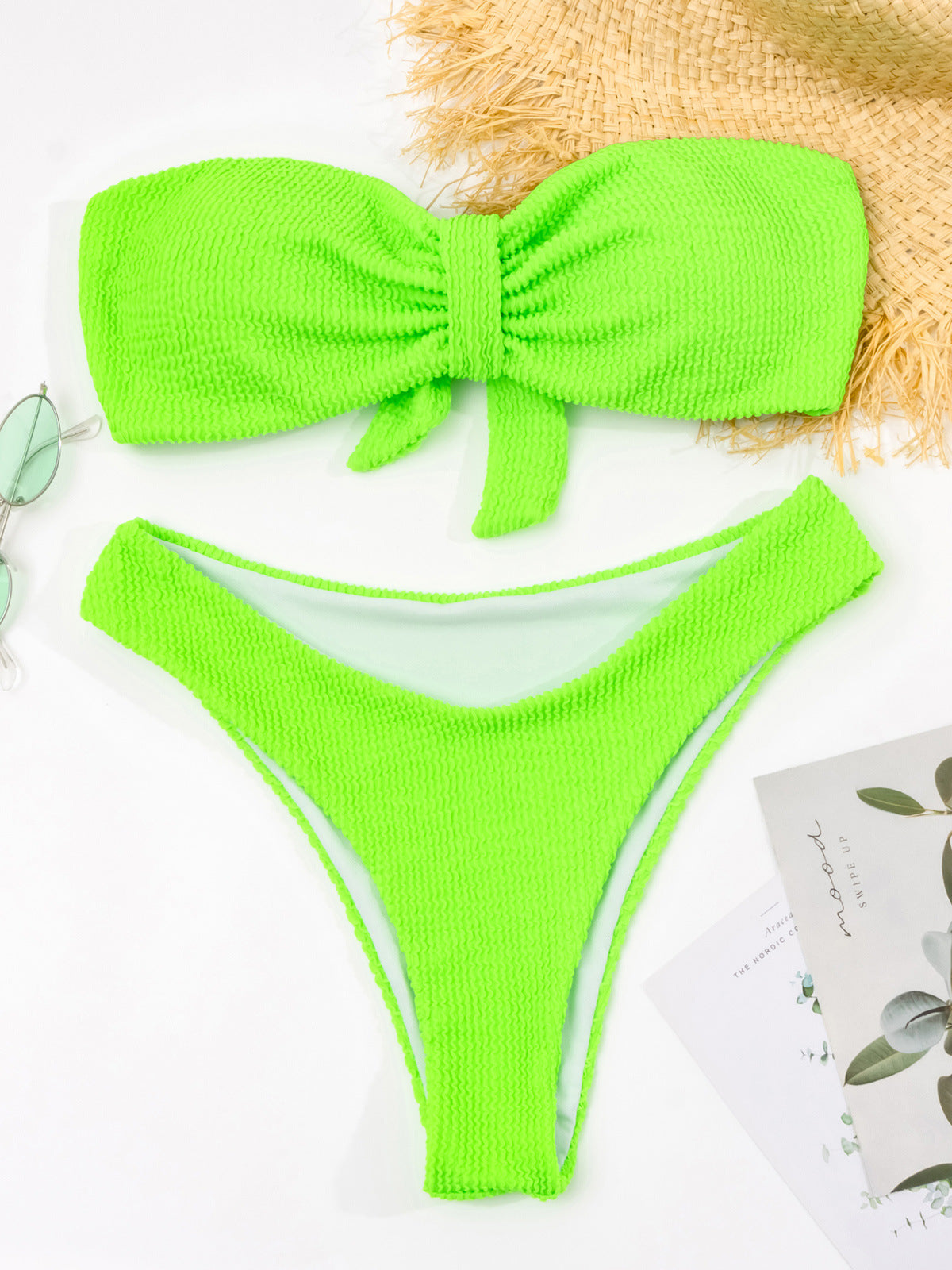 Conjunto de bikini sin tirantes Hawaii Candy