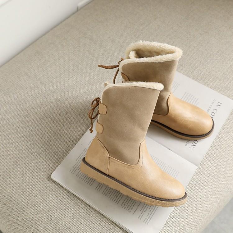 Non Slip Waterproof Snow Anke Boots Warm Fur Lined Booties