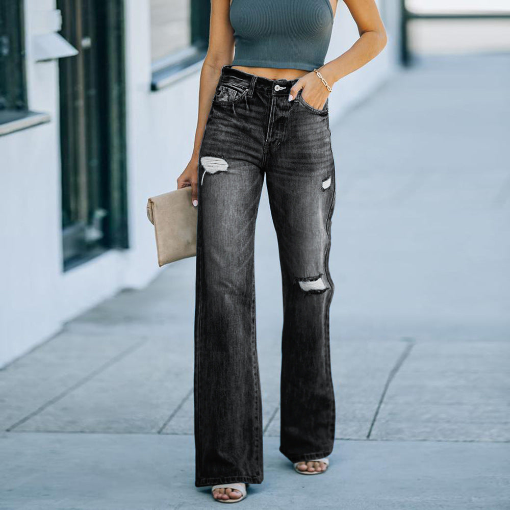 Boldly You Wash Wide Leg Jeans