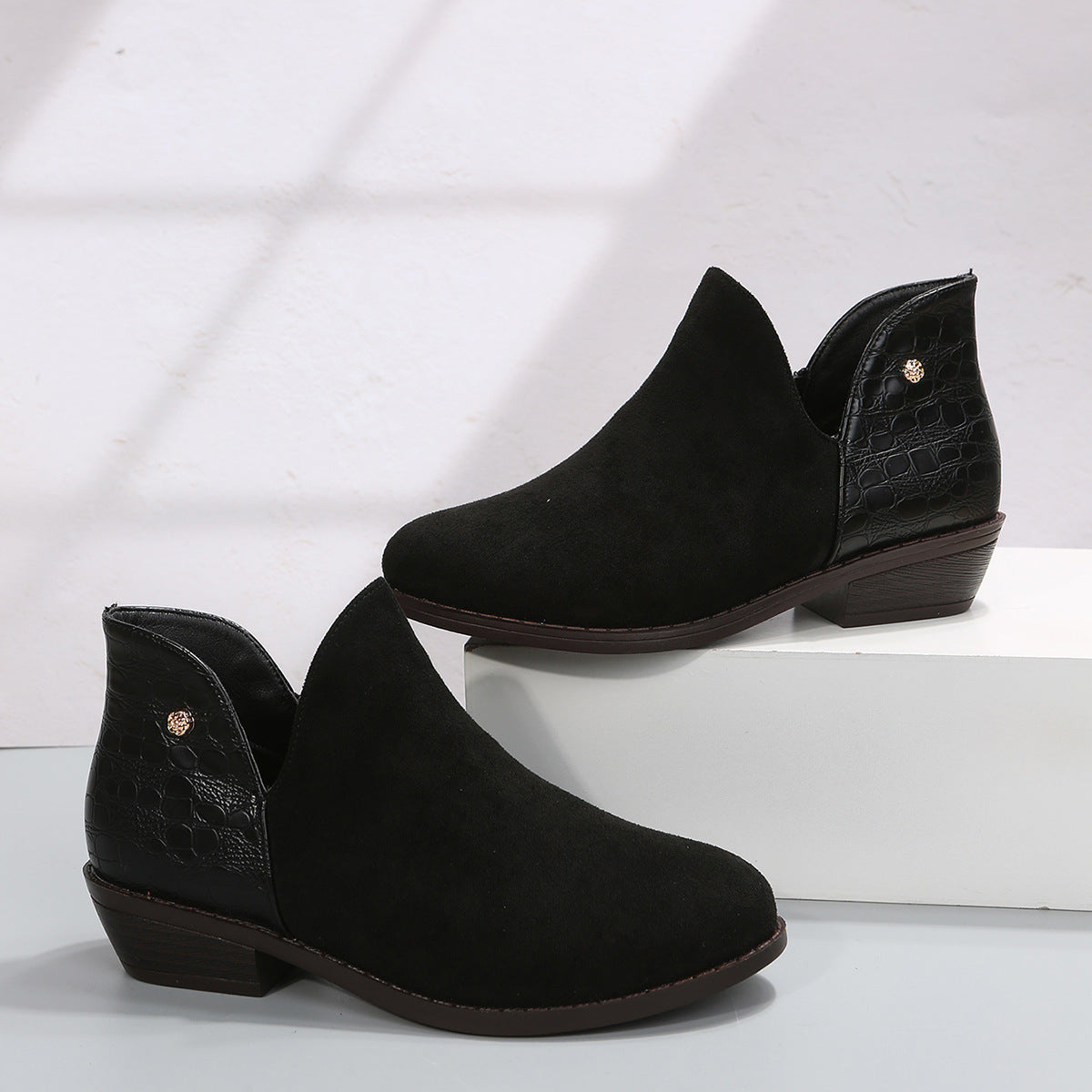 Botas Martin planas con cremallera lateral vintage