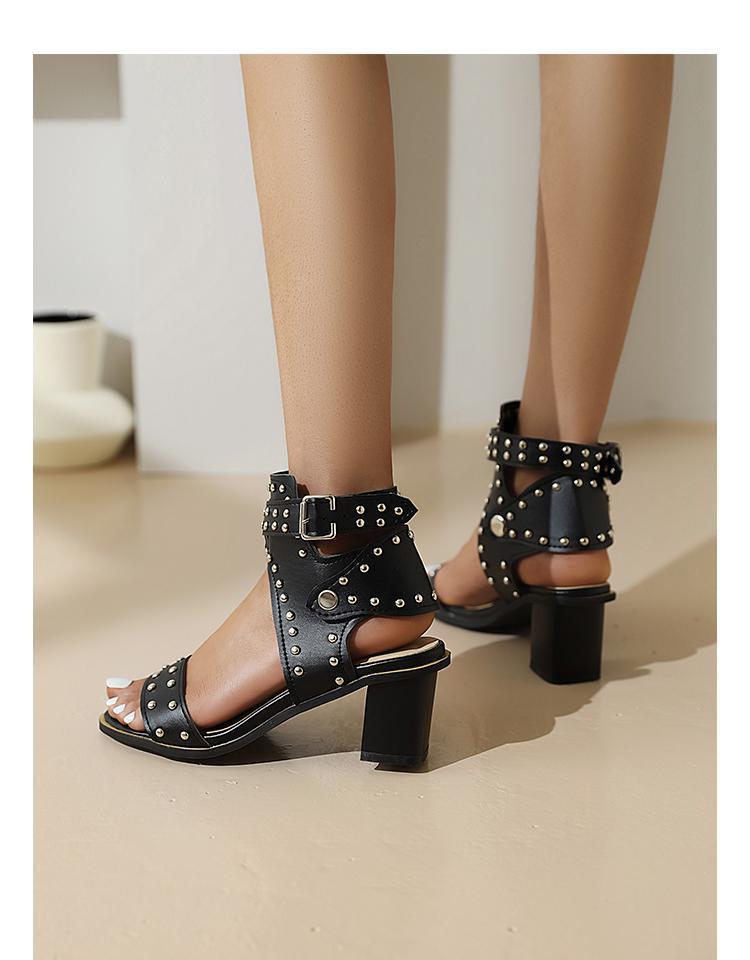 Riveted Bohemian Roman High heel Sandals