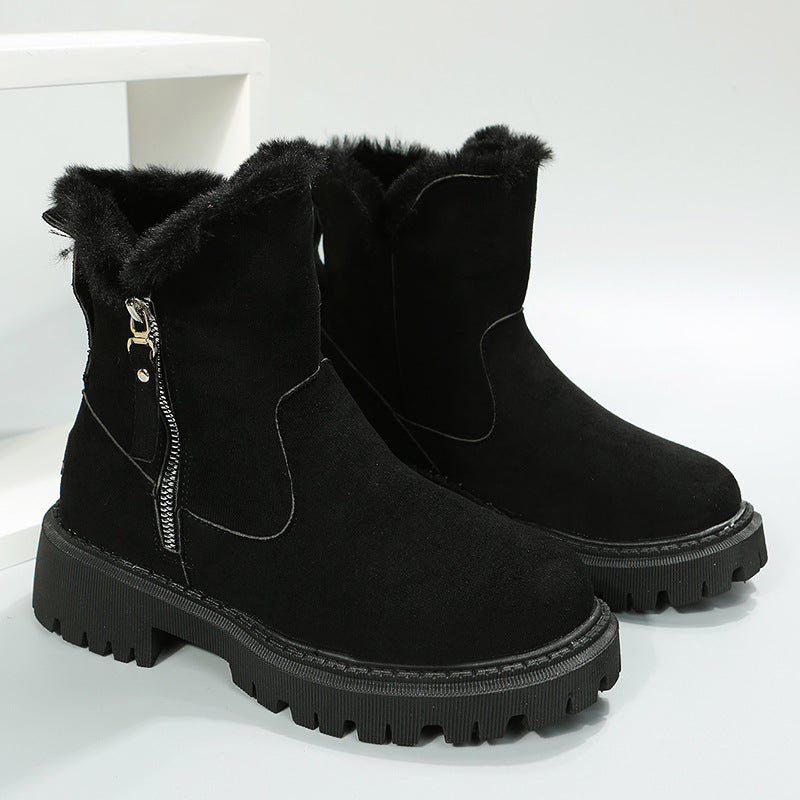 Assim como estas botas de neve creme