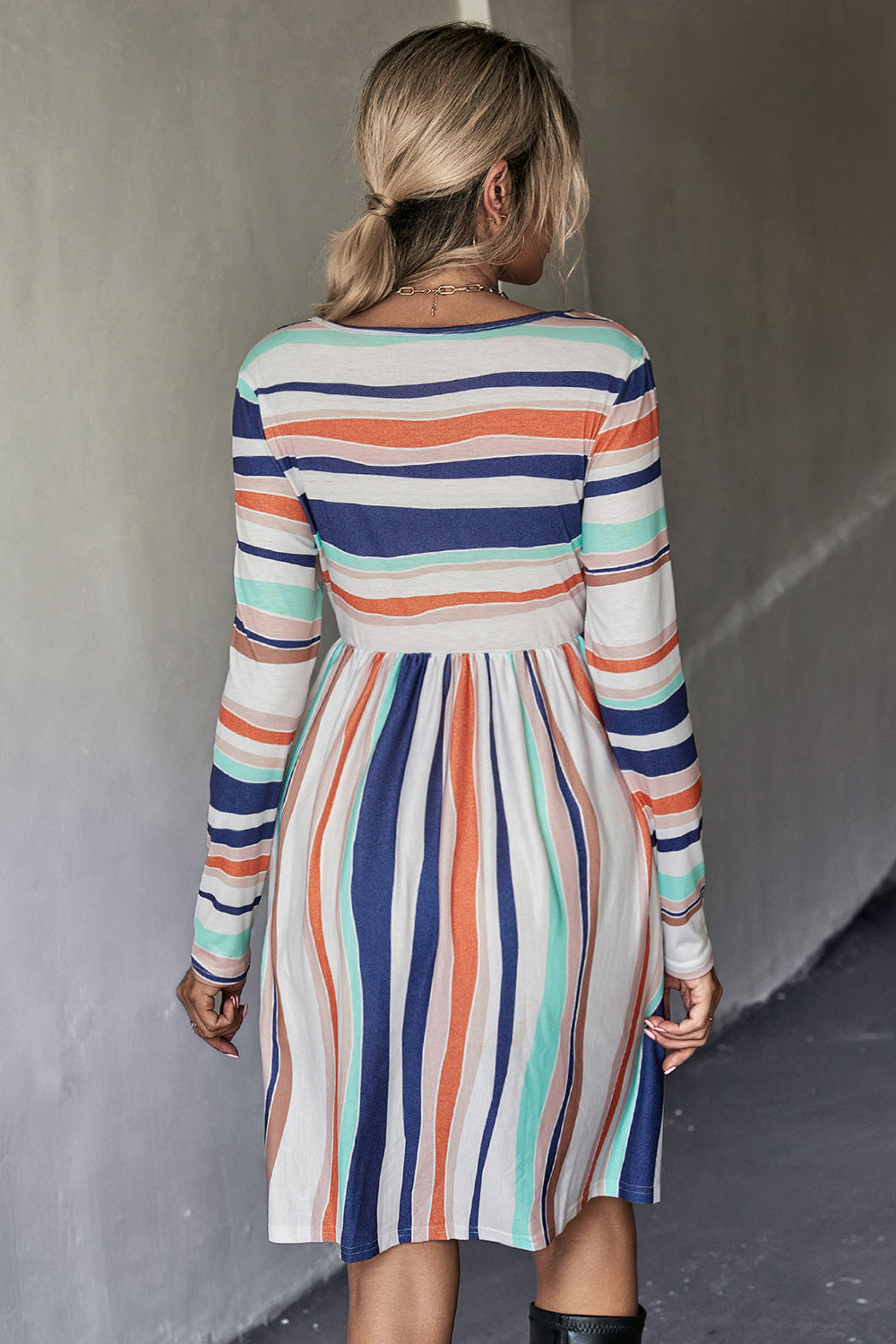 In My Thoughts Striped Dress