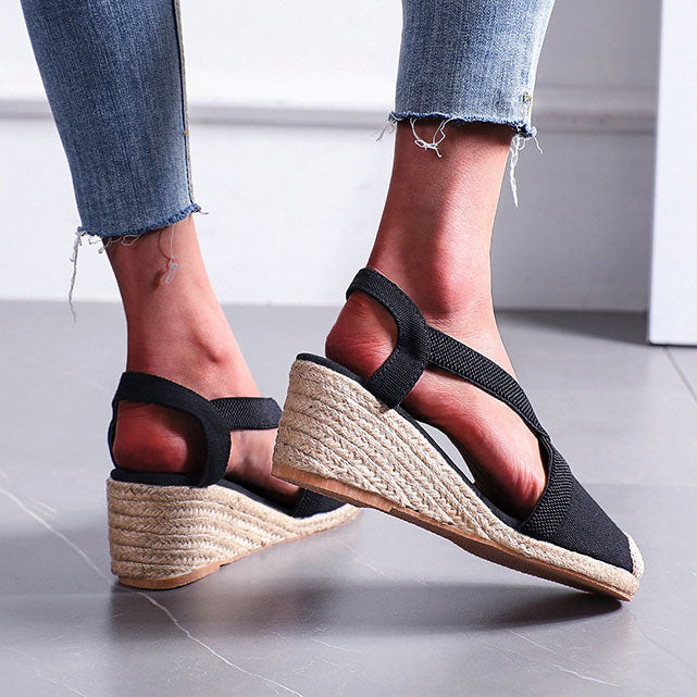 Thick-soled Elastic Fisherman Sandals