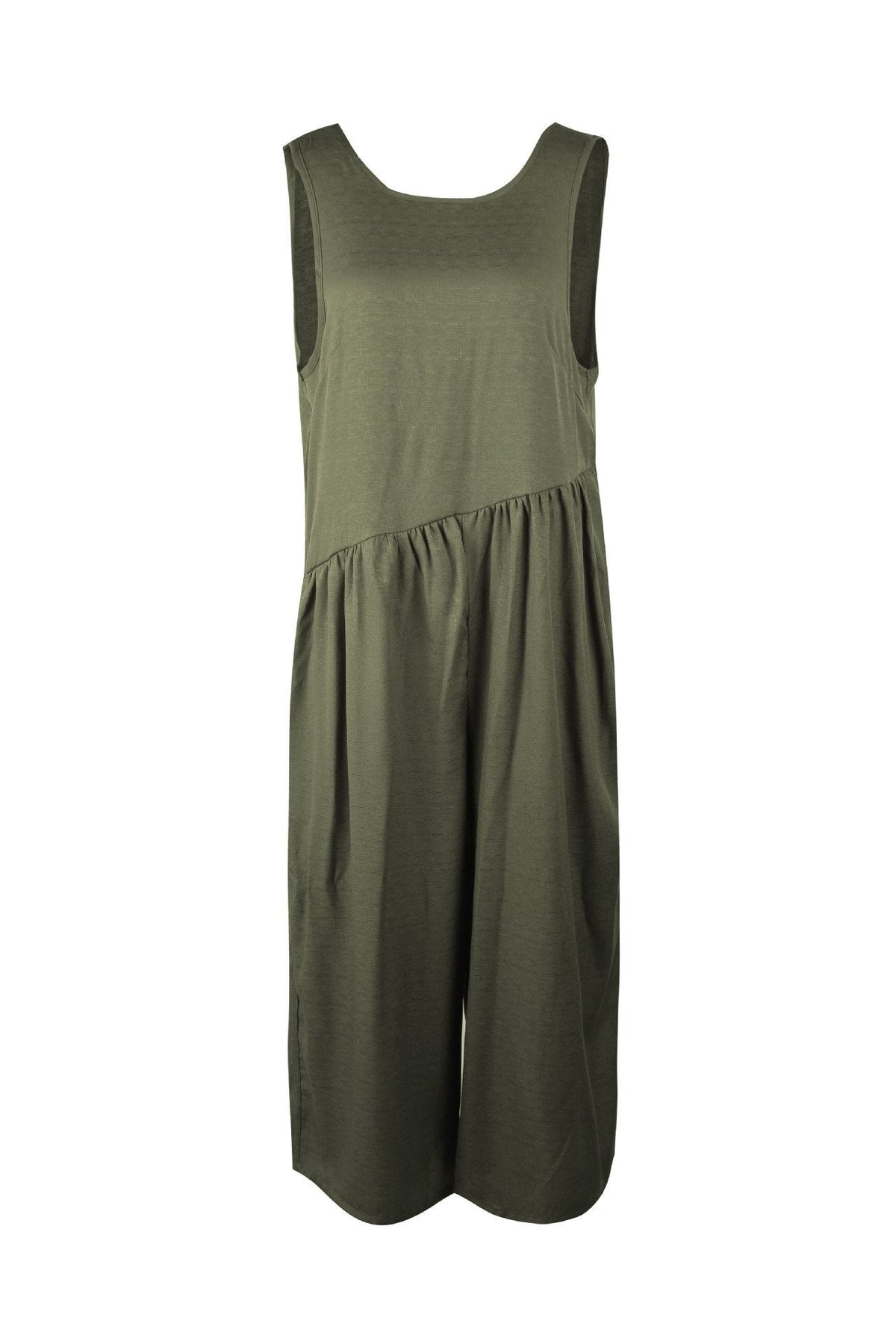 Casual Vest Wide Leg Jumpsuit - Armygreen Jumpsuits & Rompers 5201812281531 