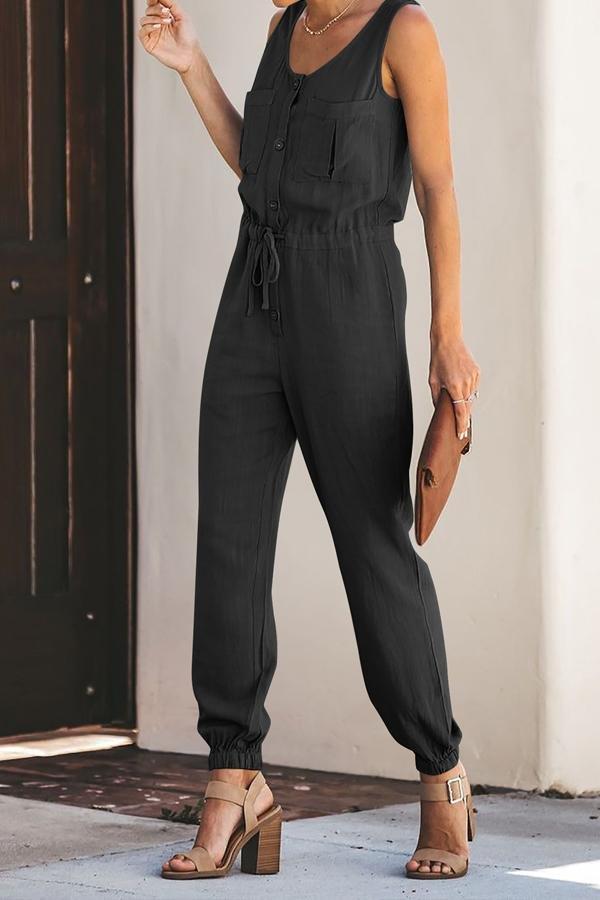 Chiffon Sleeveless Jumpers Jumpsuits & Rompers 5201905080500 