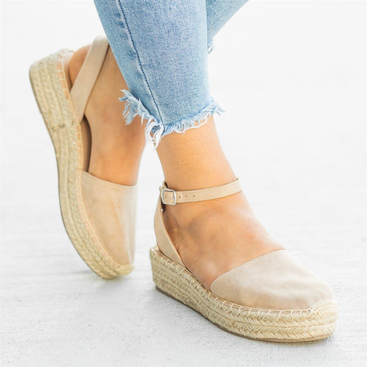 Classic Espadrille Sandals Platform Buckle Strap Sandals Loafers & Flats Pavacat 