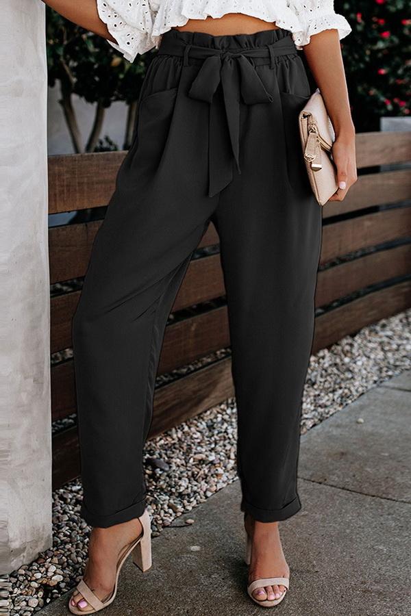 High Waist Bandage Casual Slacks Pants 5201906151552 