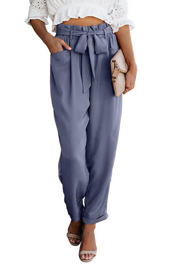 High Waist Bandage Casual Slacks Pants 5201906151552 