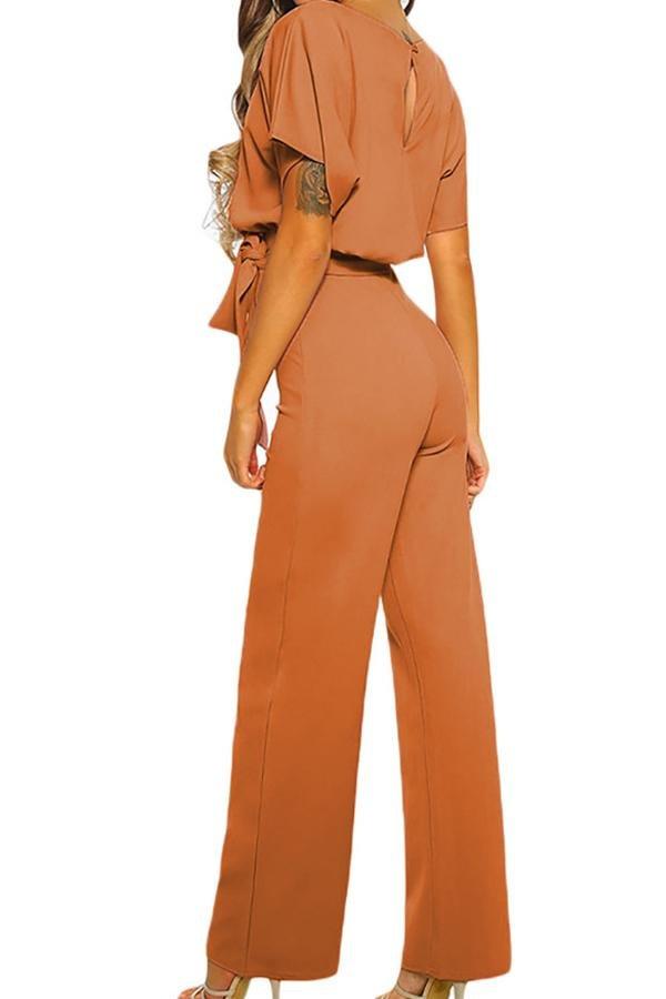 High Waist Wide Leg Trousers Jumpsuits & Rompers 5201905080500 