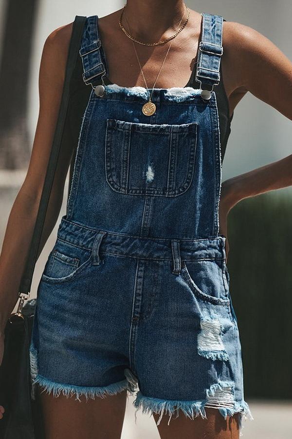 Jeans Loose Slim Sling Jumpsuit Jumpsuits & Rompers 5201906151552 blue L 