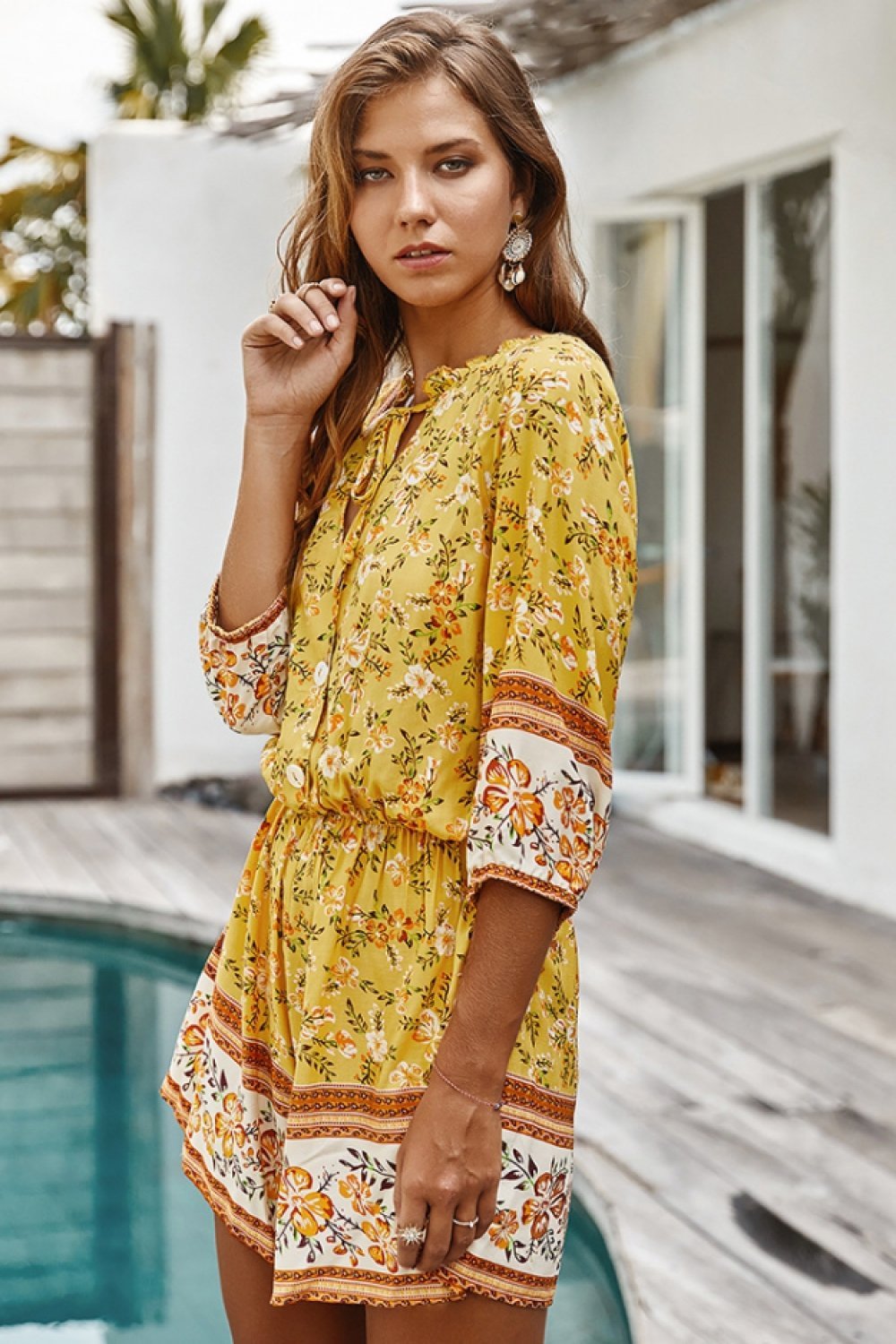 Make It Sweet Floral Romper - Pavacat