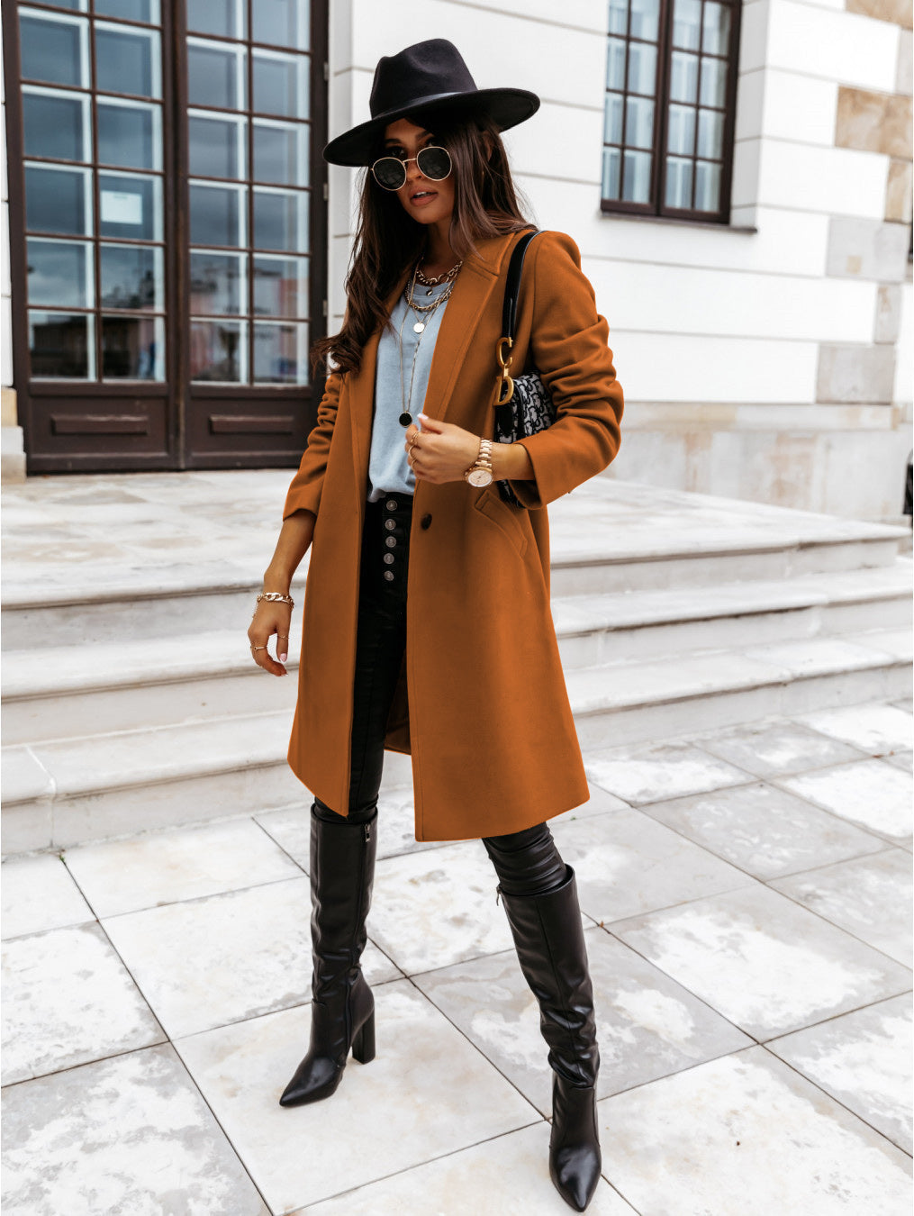 Manteau bordeaux On The List