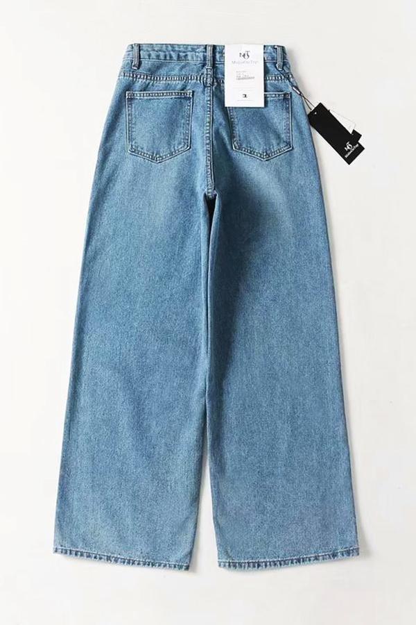 Outdoor High-waisted Straight Jeans Jeans 5201902191404 