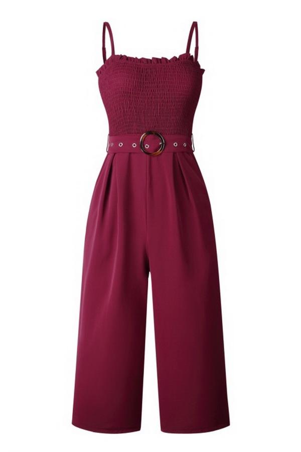 Sling Halter Design Pocket Jumpsuit Jumpsuits & Rompers 5201906191605 