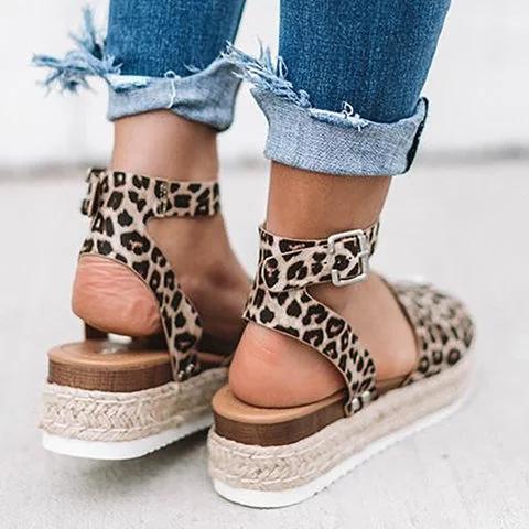 Summer Adjustable Buckle Platform Sandals Sandals xiaolai 