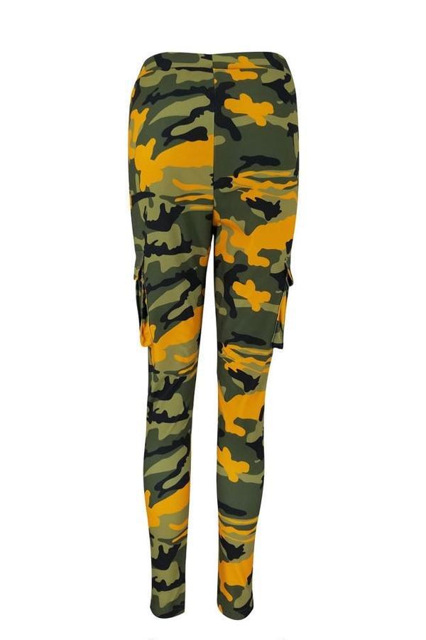 Tight Camouflage Printed Casual Trousers Pants 5201904110331 