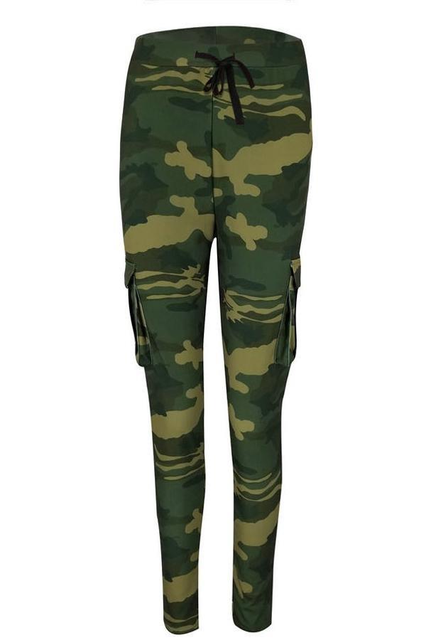 Tight Camouflage Printed Casual Trousers Pants 5201904110331 