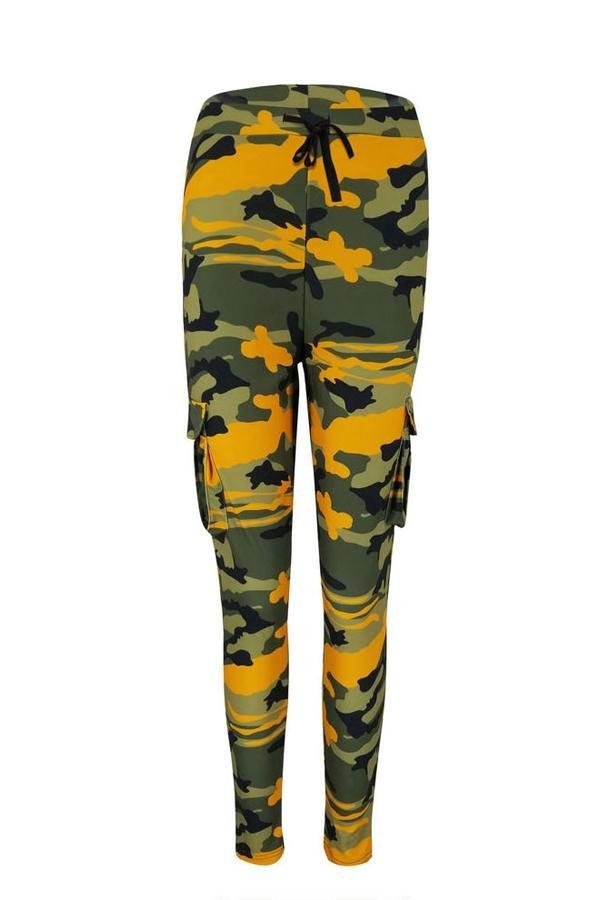 Tight Camouflage Printed Casual Trousers Pants 5201904110331 