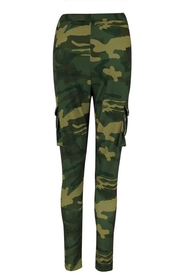 Tight Camouflage Printed Casual Trousers Pants 5201904110331 