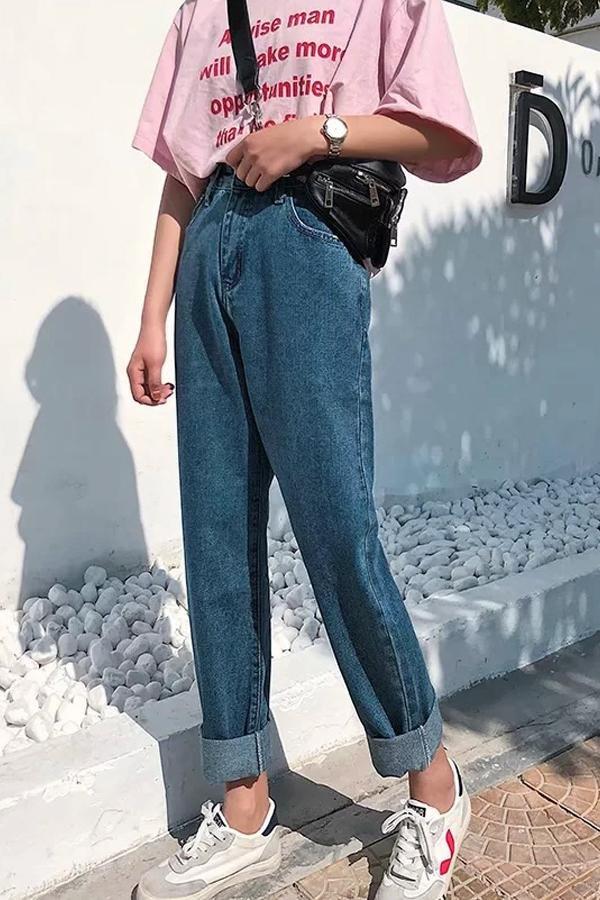 Vintage High-waisted Straight Jeans Jeans 5201902191238 